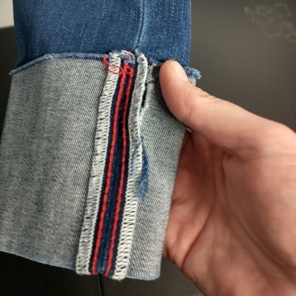 Joe's Jeans Women's Straight Leg Distressed Selvedge cuffed jeans, Hailey color - Picture 8 of 11